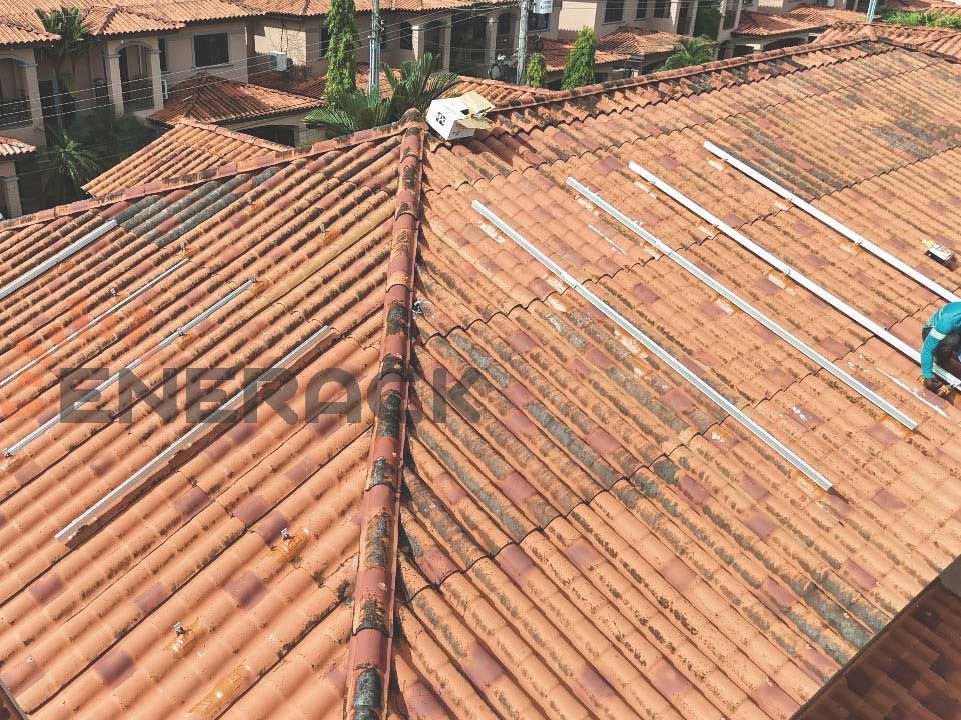 tile roof hook solar mounting system