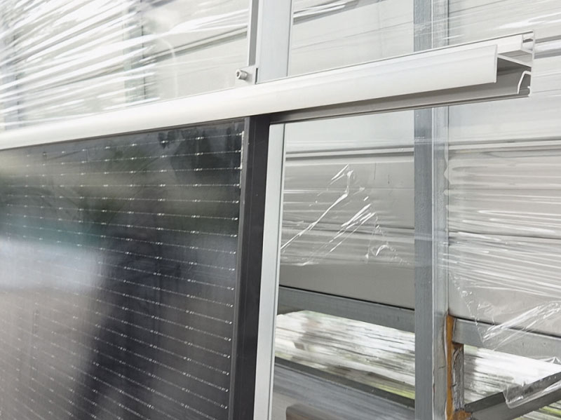 Solar sheet metal facade system